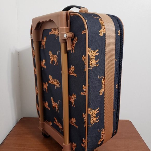 Blue and Tan Dog Print Backpack with Durable Fabric - Picture 5 of 12